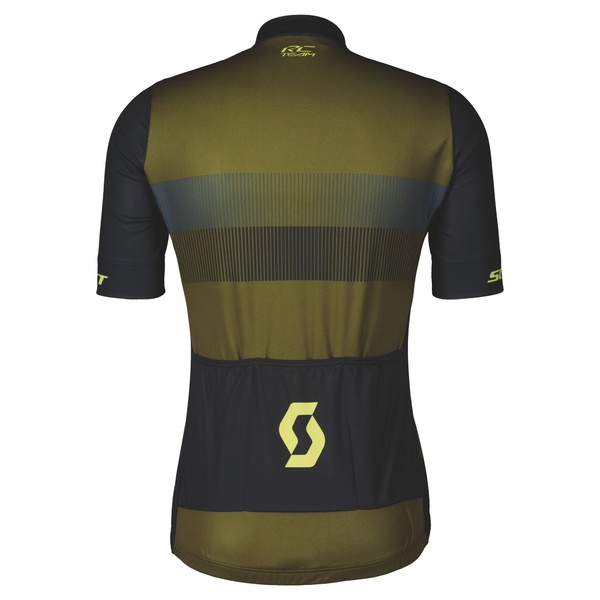 Short sleeve T-shirt Scott RC Team 10 SS fir green/bitter yellow