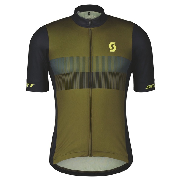 Short sleeve T-shirt Scott RC Team 10 SS fir green/bitter yellow