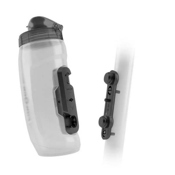 TWIST bottle 590 + bike base Set transparent