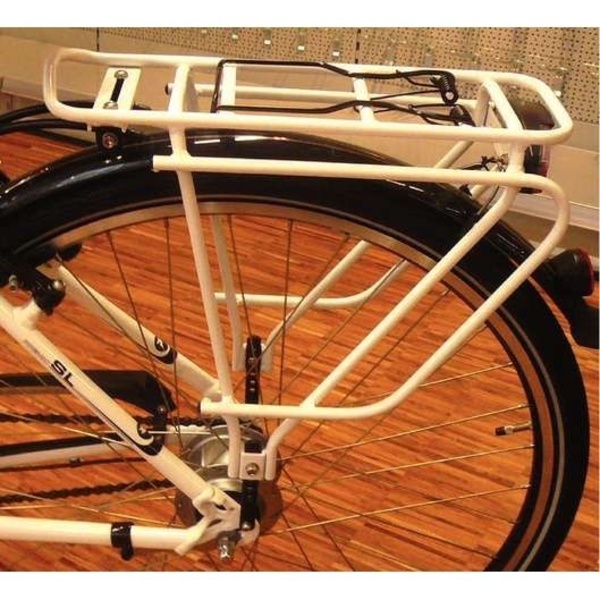 Luggage carrier 28  Alu Premio SL White