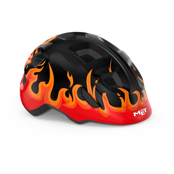 Helmet MET HOORAY Black Flames Glossy S 52-56 cm