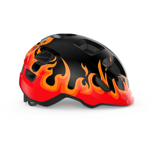 Helmet MET HOORAY Black Flames Glossy S 52-56 cm