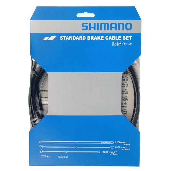 Brake hose Shimano MTB Black 2200 mm M SYSTEM 1000 mm /2050 mm steel brake inner 2 each of outer/inner end cap