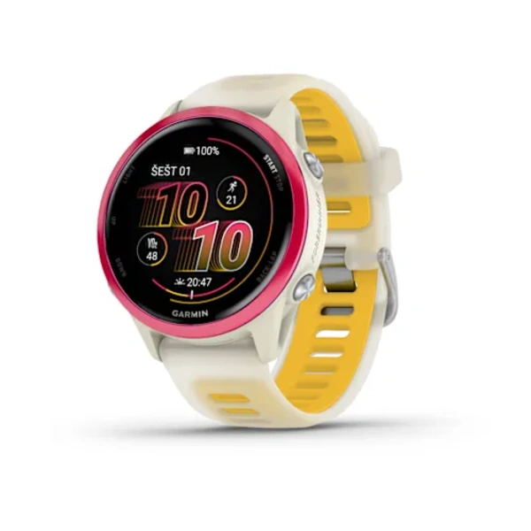 Garmin Forerunner 570 - 42mm i&scaron;manusis sportinis laikrodis (Rožinės / Kreminės spalvos)