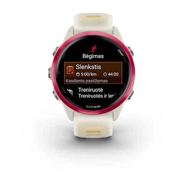 Garmin Forerunner 570 - 42mm i&scaron;manusis sportinis laikrodis (Rožinės / Kreminės spalvos)
