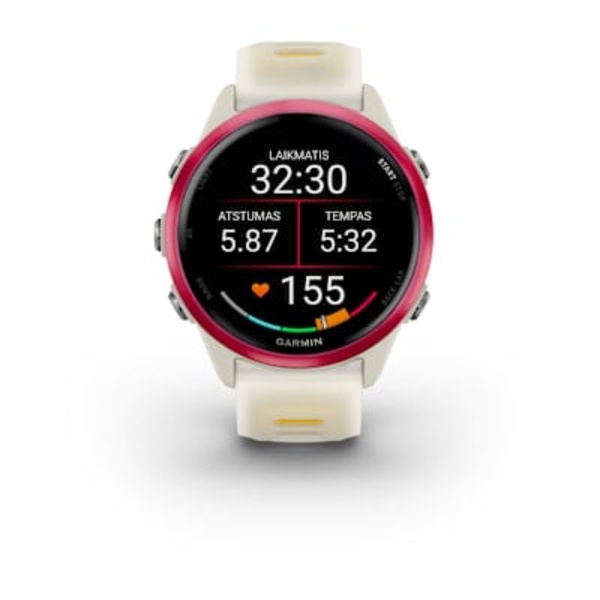 Garmin Forerunner 570 - 42mm i&scaron;manusis sportinis laikrodis (Rožinės / Kreminės spalvos)