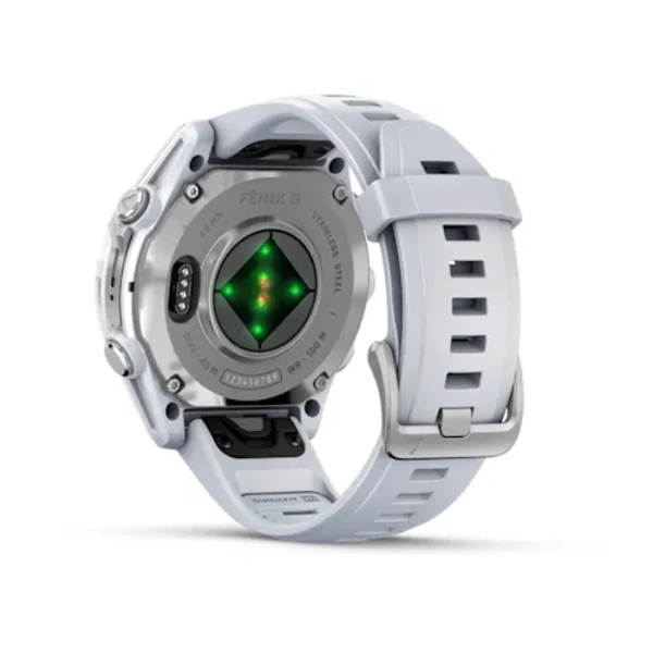 Garmin fēnix 8 43 mm AMOLED i&scaron;manusis sportinis laikrodis (Sidabrinės spalvos)