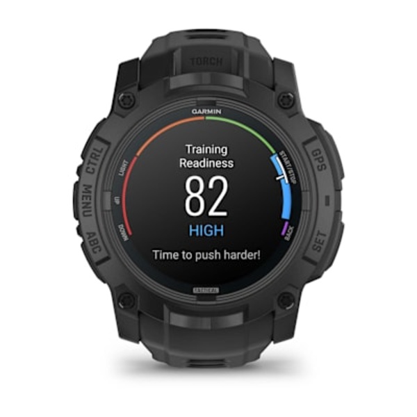 Garmin Instinct&reg; 3 &ndash; 50 mm, AMOLED, Tactical Edition i&scaron;manusis sportinis laikrodis (juodos spalvos)