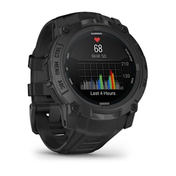 Garmin Instinct&reg; 3 &ndash; 50 mm, AMOLED, Tactical Edition i&scaron;manusis sportinis laikrodis (juodos spalvos)