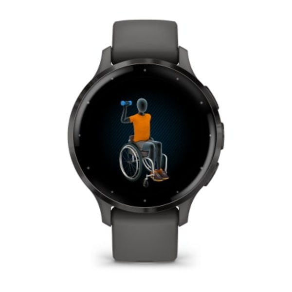 Garmin Venu&reg; 3S i&scaron;manusis sportinis laikrodis (skalūno / akmenėlių spalvos)