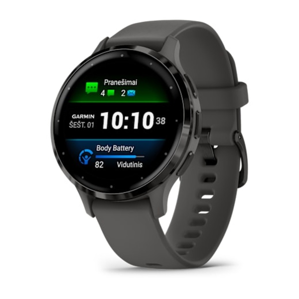 Garmin Venu&reg; 3S i&scaron;manusis sportinis laikrodis (skalūno / akmenėlių spalvos)