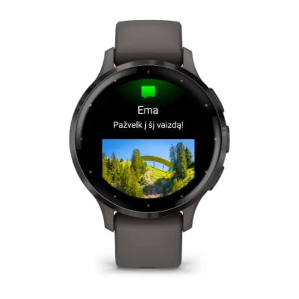 Garmin Venu&reg; 3S i&scaron;manusis sportinis laikrodis (skalūno / akmenėlių spalvos)