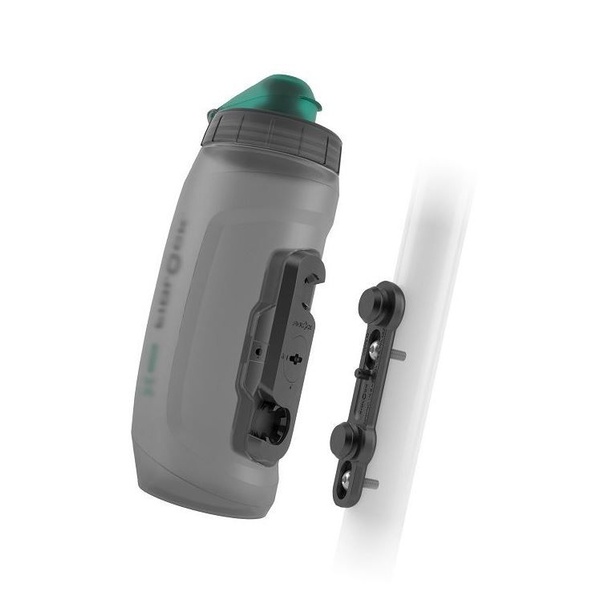 Fidlock Twist 590 antibacterial bottle + bike base black transparent