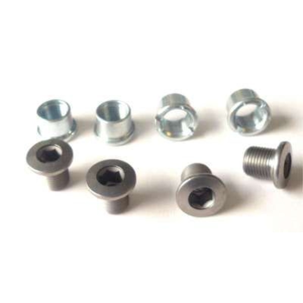  Shimano crank sprocket bolts silver