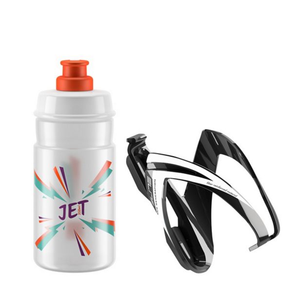 Gertuvė su laikikliu Elite Kit CEO JET juoda/balta 350 ml