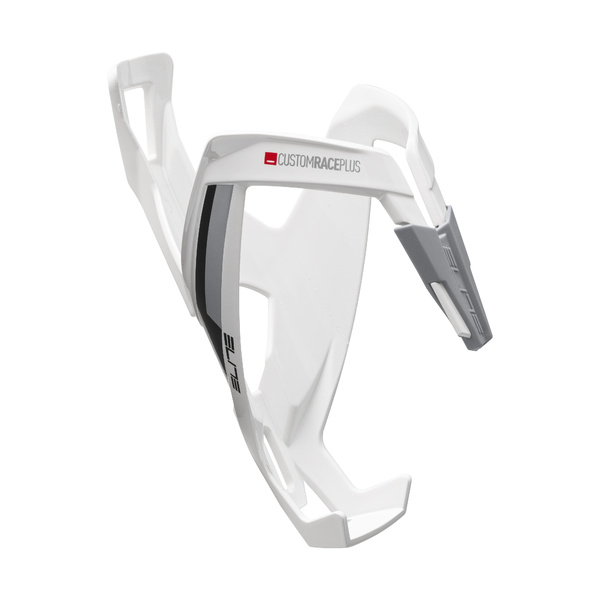 Gertuvės laikiklis Elite Custom Race+ White Glossy, Black graphic