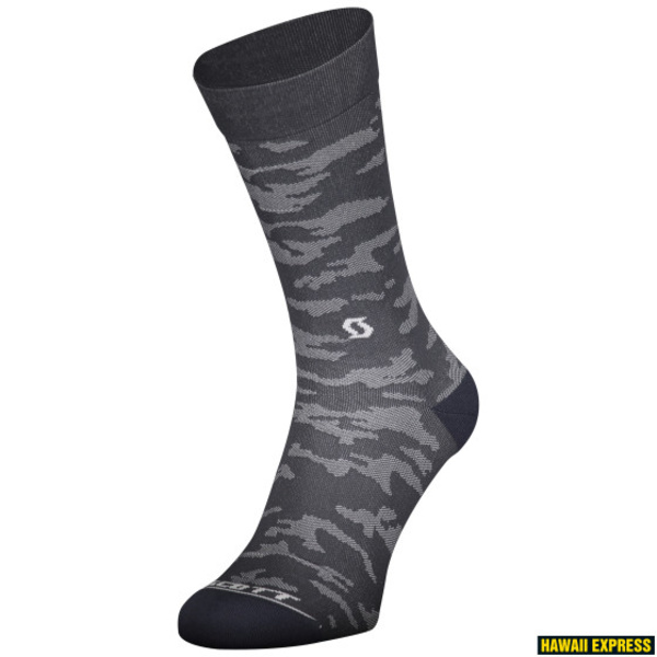 Kojinės Scott TRAIL CAMO CREW dark grey/white