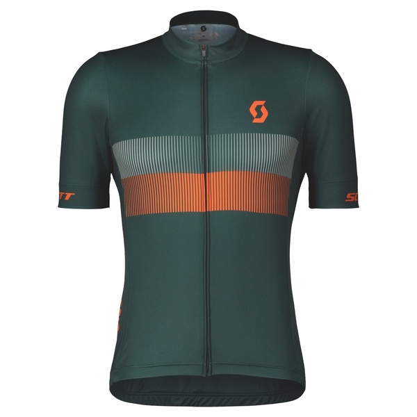 Short sleeve T-shirt Scott RC Team 10 SS aruba green/braze orange