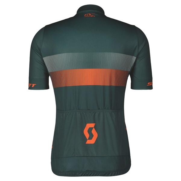 Short sleeve T-shirt Scott RC Team 10 SS aruba green/braze orange