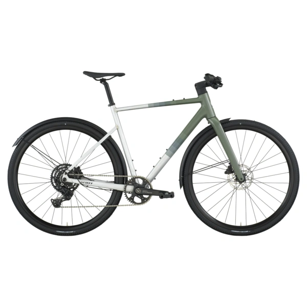 Dviratis 28  SCOTT METRIX 30 EQ alloy silver/wenge green Scott