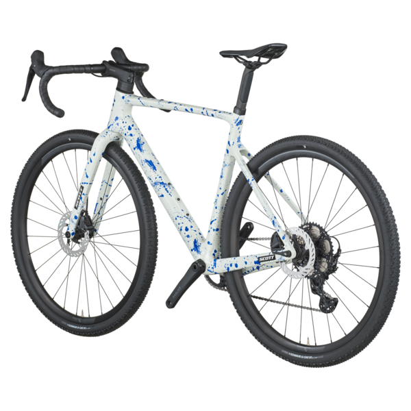 Dviratis 28  SCOTT ADDICT GRAVEL 30 white/splatter blue Scott