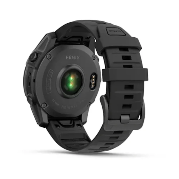 Garmin fenix E &ndash; 47 mm, AMOLED  i&scaron;manusis sportinis laikrodis (Pilkai melsvos spalvos)