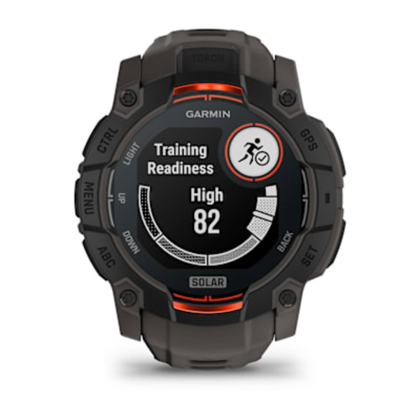 Garmin Instinct&reg; 3 &ndash; 50 mm, Solar i&scaron;manusis sportinis laikrodis (juodos spalvos)