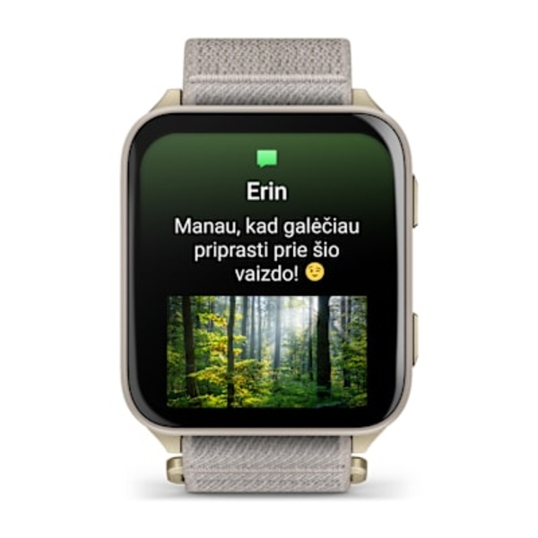 Garmin Venu&reg; X1 i&scaron;manusis sportinis laikrodis (Aukso spalvos)