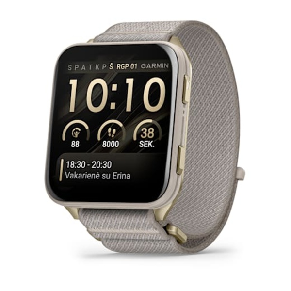 Garmin Venu&reg; X1 i&scaron;manusis sportinis laikrodis (Aukso spalvos)