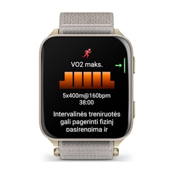 Garmin Venu&reg; X1 i&scaron;manusis sportinis laikrodis (Aukso spalvos)