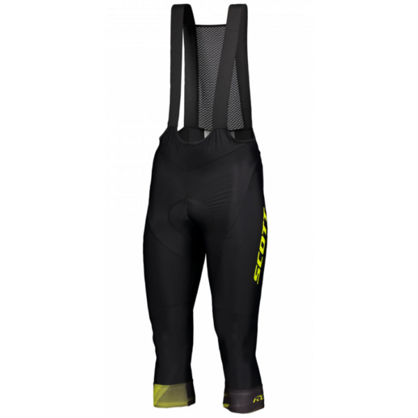 Shorts 3/4 with shoulder straps Scott RC Pro +++ men black/yellow