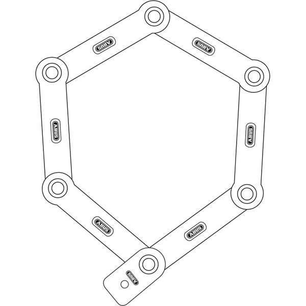 Abus Folding Lock uGrip Bordo 5700K/80 BK SH 