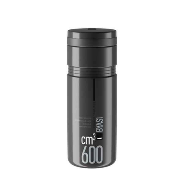 Elite Storage Bottle Byasi Dark Grey 600m
