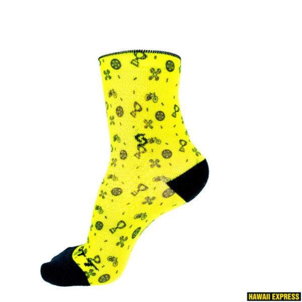 Kojinės Scott JR CREW sulphur yellow