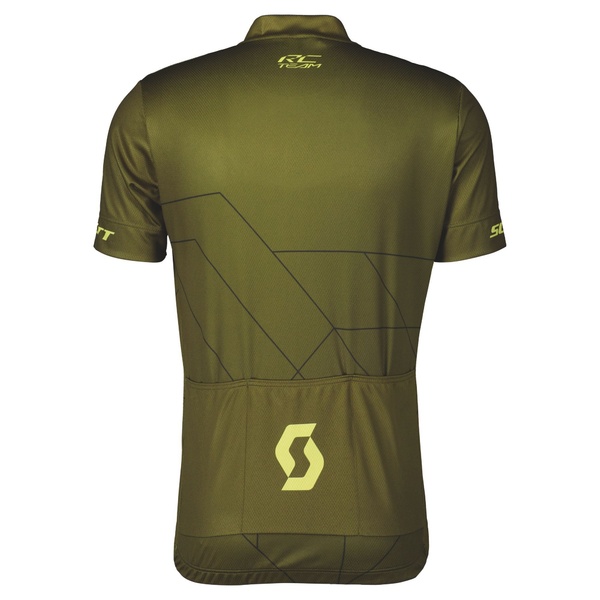Short sleeve T-shirt Scott RC Team 20 SS fir green/bitter yellow