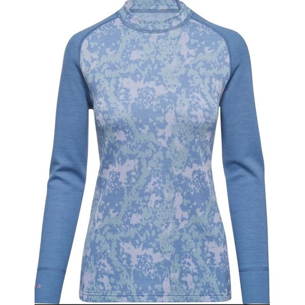 Thermowave mot. Merino Flow long sleeve light blue