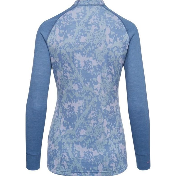 Thermowave mot. Merino Flow long sleeve light blue
