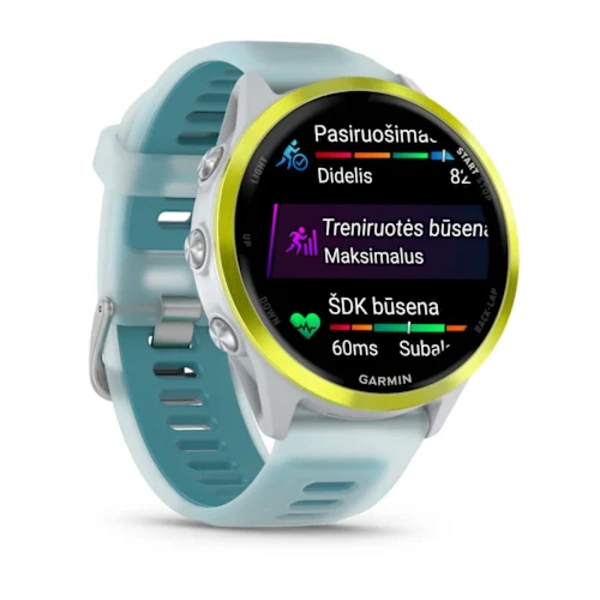 Garmin Forerunner 570 - 47mm i&scaron;manusis sportinis laikrodis (Ry&scaron;kiai geltonos spalvos)