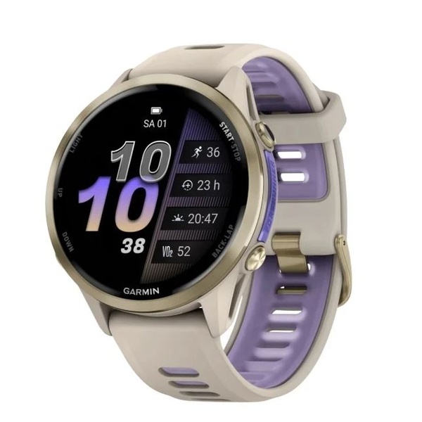 Garmin Forerunner&reg; 970 i&scaron;manusis sportinis laikrodis (Soft Gold Titanium)