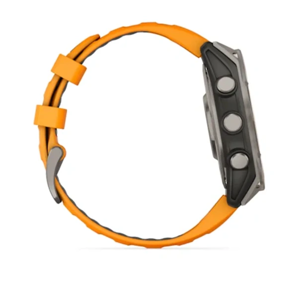 Garmin fenix 8 47mm Sapphire AMOLED i&scaron;manusis sportinis laikrodis (Titano spalvos)