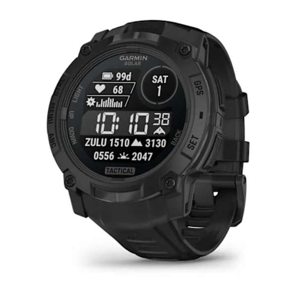 Garmin Instinct&reg; 3 &ndash; 50 mm, Solar, Tactical Edition i&scaron;manusis sportinis laikrodis (Juodos spalvos)