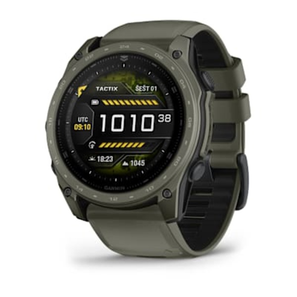 Garmin tactix&reg; 8 &ndash; 51 mm, AMOLED sportinis laikrodis (alyvos žievelės spalvos &bdquo;Cerakote&reg;&ldquo; danga)