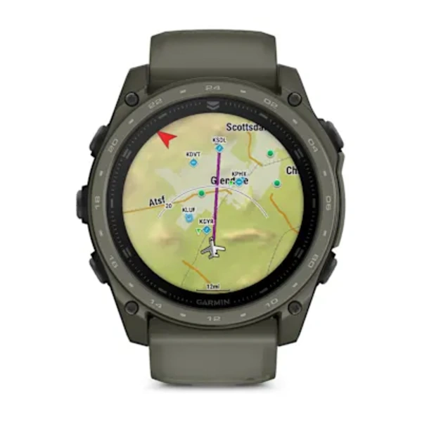 Garmin tactix&reg; 8 &ndash; 51 mm, AMOLED sportinis laikrodis (alyvos žievelės spalvos &bdquo;Cerakote&reg;&ldquo; danga)