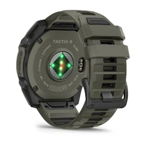 Garmin tactix&reg; 8 &ndash; 51 mm, AMOLED sportinis laikrodis (alyvos žievelės spalvos &bdquo;Cerakote&reg;&ldquo; danga)