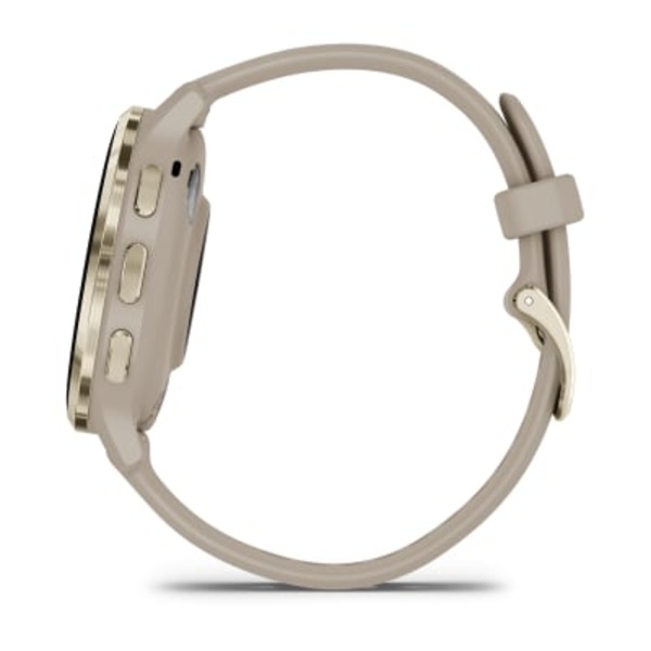 Garmin Venu&reg; 3S i&scaron;manusis sportinis laikrodis (&Scaron;viesaus aukso spalvos / Žalsvai pilkos spalvos)