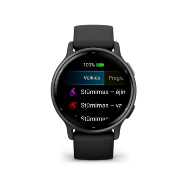 Garmin v&iacute;voactive&reg; 5 i&scaron;manusis sportinis laikrodis (skalūnų spalvos)