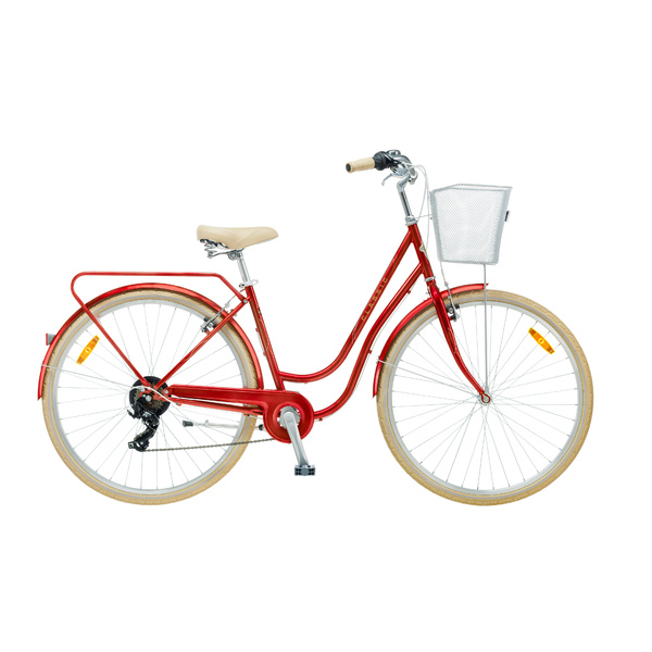 Dviratis 28  CLASSIC DELUXE 7 28  red classic