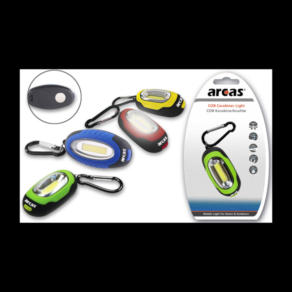 Mini hanging flashlight ARCAS with carabiner