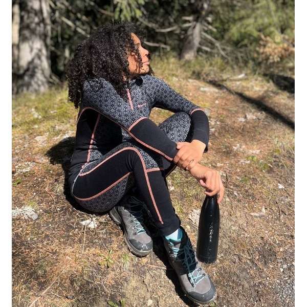 Thermowave mot. Merino Flow Long Sleeve Zippered Black