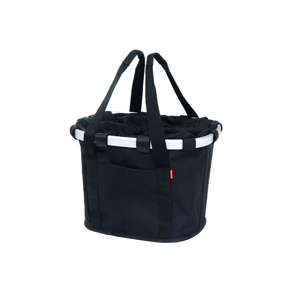 Bikebasket black with bubbles 350x280x260 mm 15L